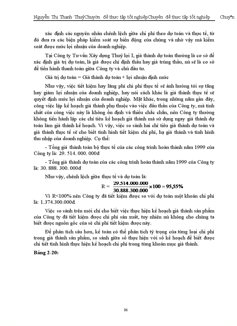 image for page Hoàn thiện công tác kế toán tập hợp chi phí sản xuất và tính giá thành tại Công ty Tư vấn Xây dựng Thuỷ Lợi I.