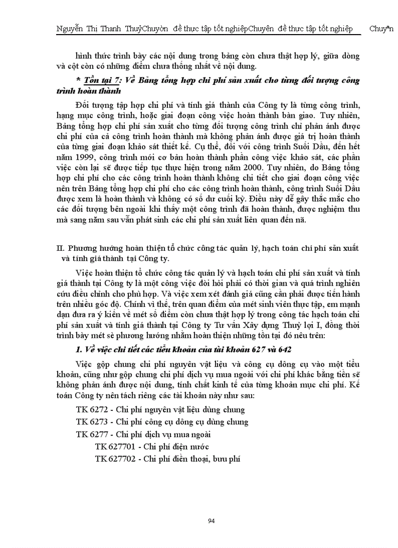 image for page Hoàn thiện công tác kế toán tập hợp chi phí sản xuất và tính giá thành tại Công ty Tư vấn Xây dựng Thuỷ Lợi I.