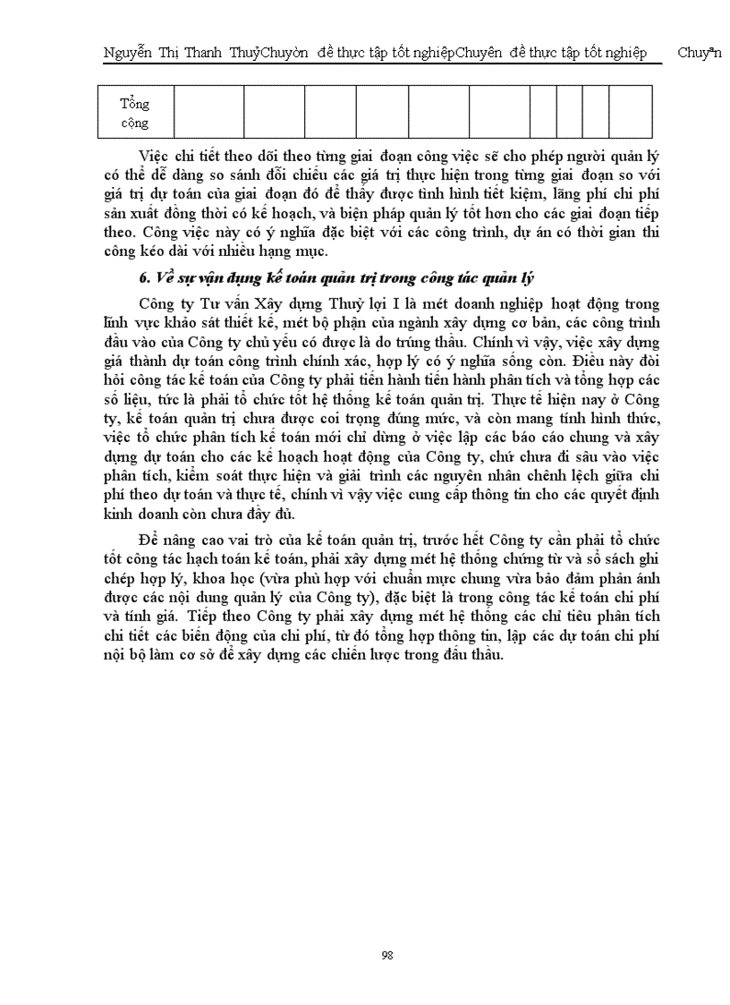 image for page Hoàn thiện công tác kế toán tập hợp chi phí sản xuất và tính giá thành tại Công ty Tư vấn Xây dựng Thuỷ Lợi I.