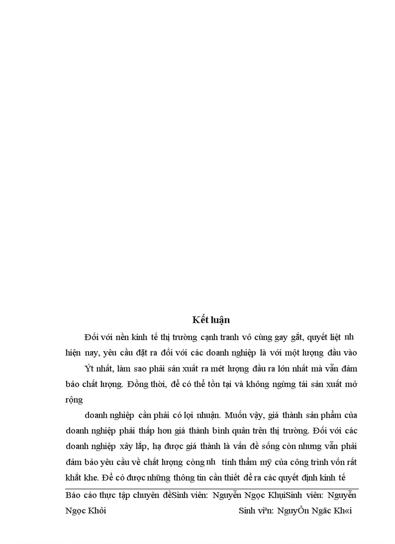 image for page Hoàn thiện chi phí sản xuất và tính giá thành sản phẩm xây lắp tại Công ty Sông Đà 1