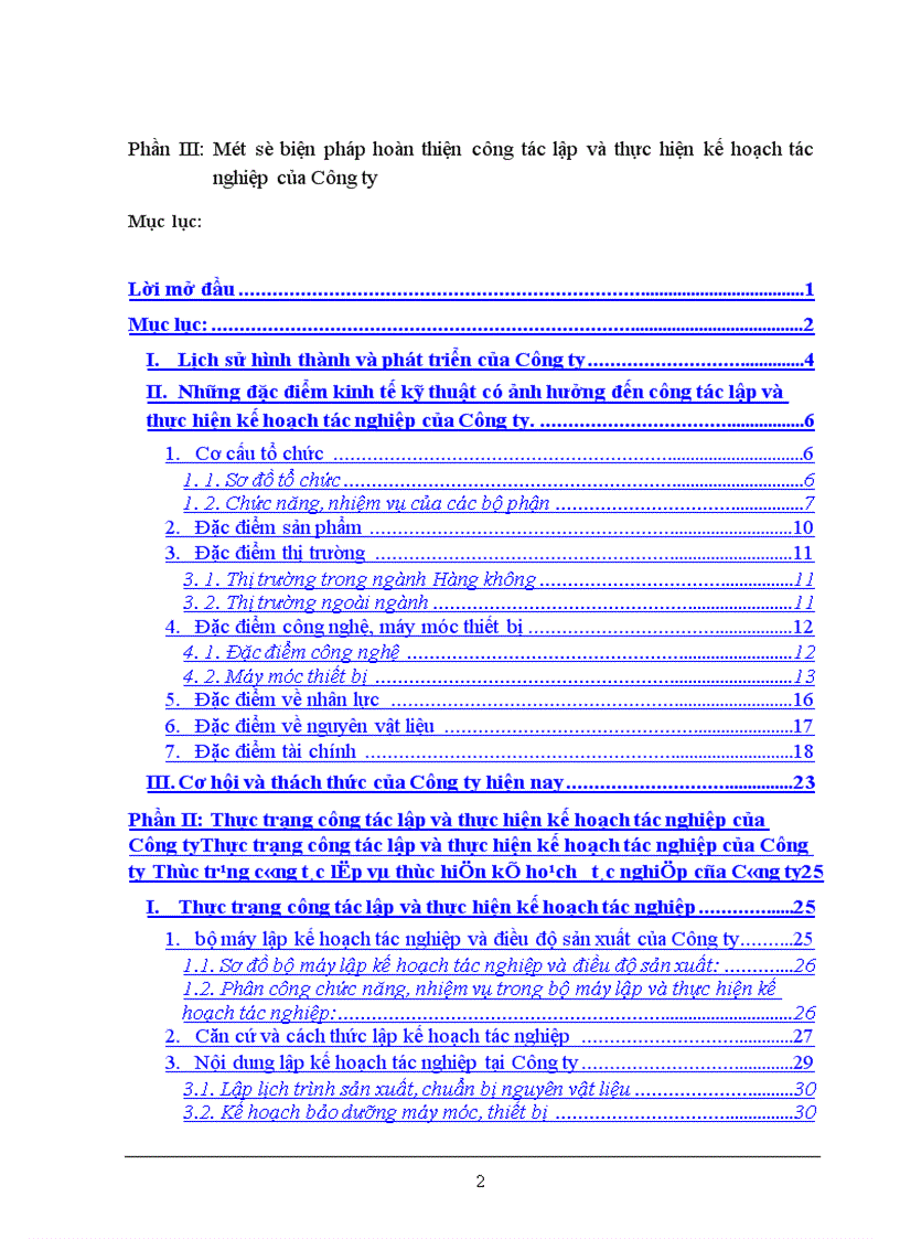 image for page Hoàn thiện công tác lập và thực hiện kế hoạch tác nghiệp tại Công ty in Hàng không