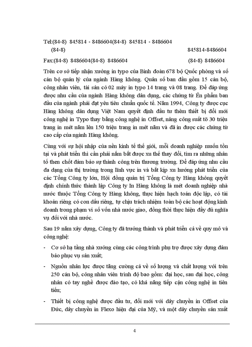 image for page Hoàn thiện công tác lập và thực hiện kế hoạch tác nghiệp tại Công ty in Hàng không