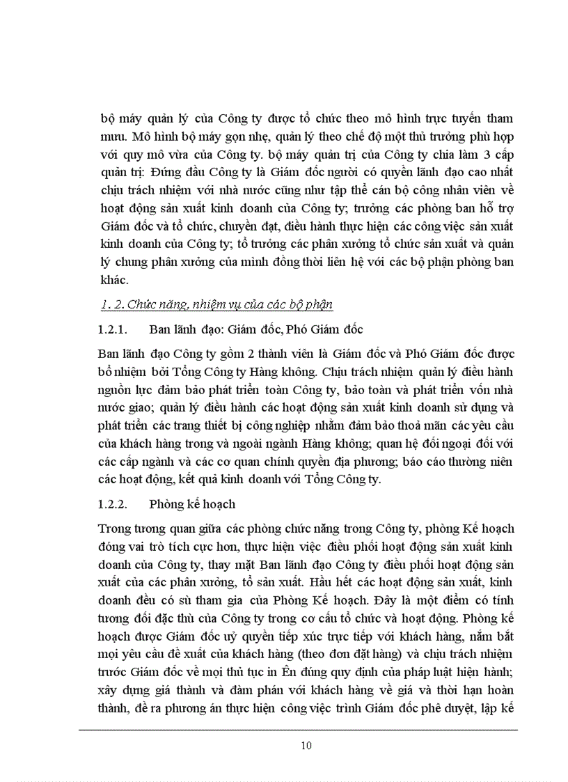 image for page Hoàn thiện công tác lập và thực hiện kế hoạch tác nghiệp tại Công ty in Hàng không