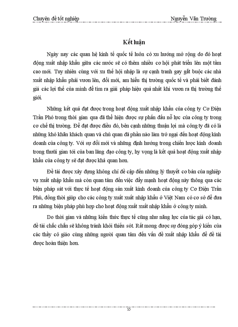 image for page Biện pháp nâng cao hiệu quả kinh doanh xuất nhập khẩu của công ty Cơ Điện Trần Phú