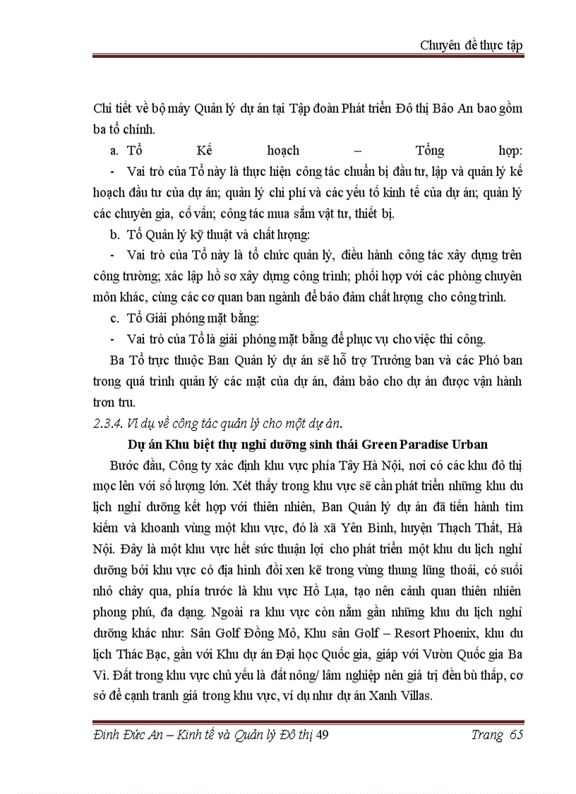 image for page Tăng cường công tác quản lý dự án đầu tư tại tập đoàn phát triển đô thị bảo an