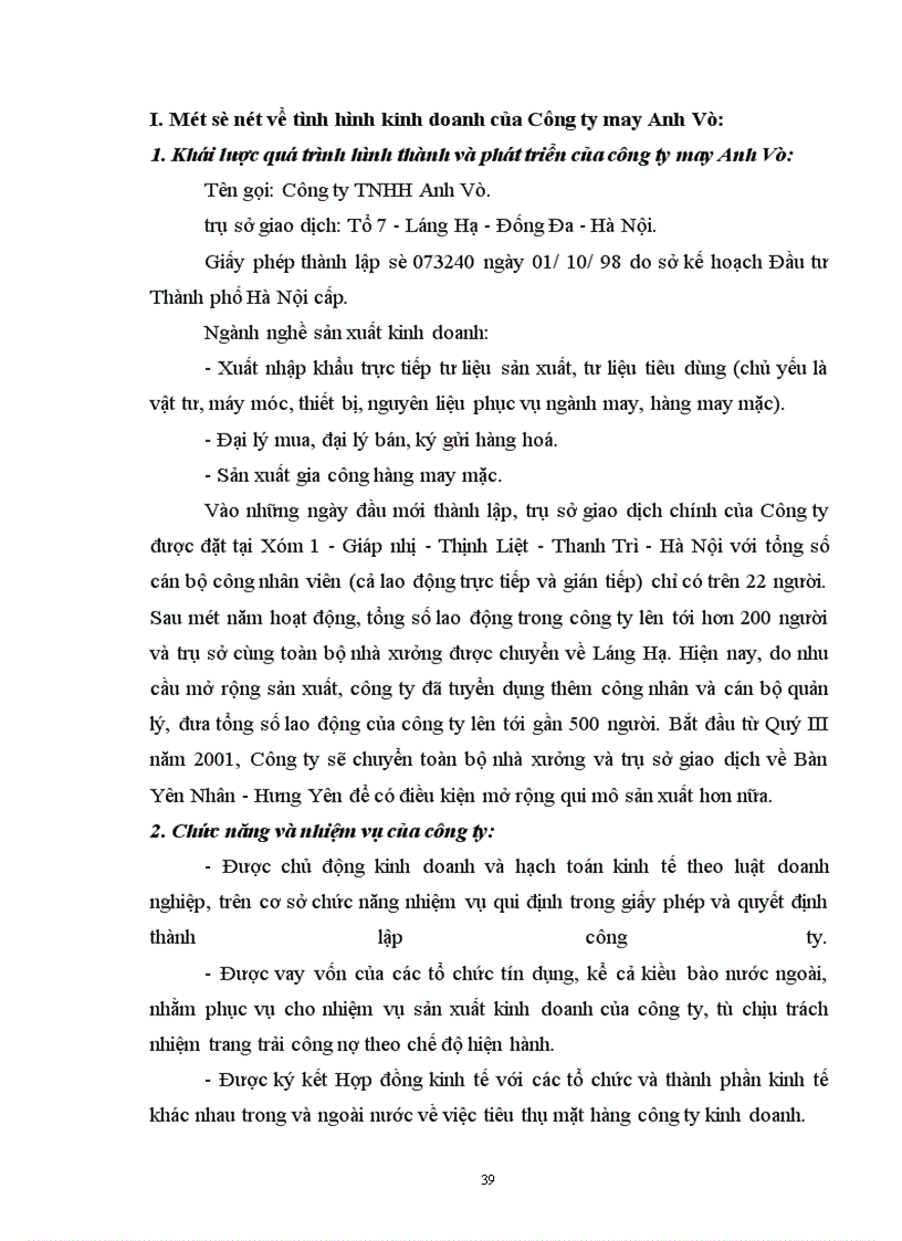 image for page Một số giải pháp nhằm nâng cao hiệu quả sử dụng vốn ở công ty xuất nhập khẩu may Anh Vũ