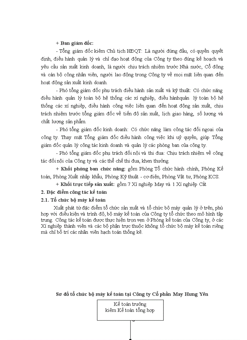 image for page Hạch toán chi phí sản xuất và tính giá thành sản phẩm tại Công ty Cổ phần May Hưng Yên