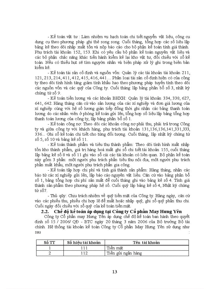 image for page Hạch toán chi phí sản xuất và tính giá thành sản phẩm tại Công ty Cổ phần May Hưng Yên