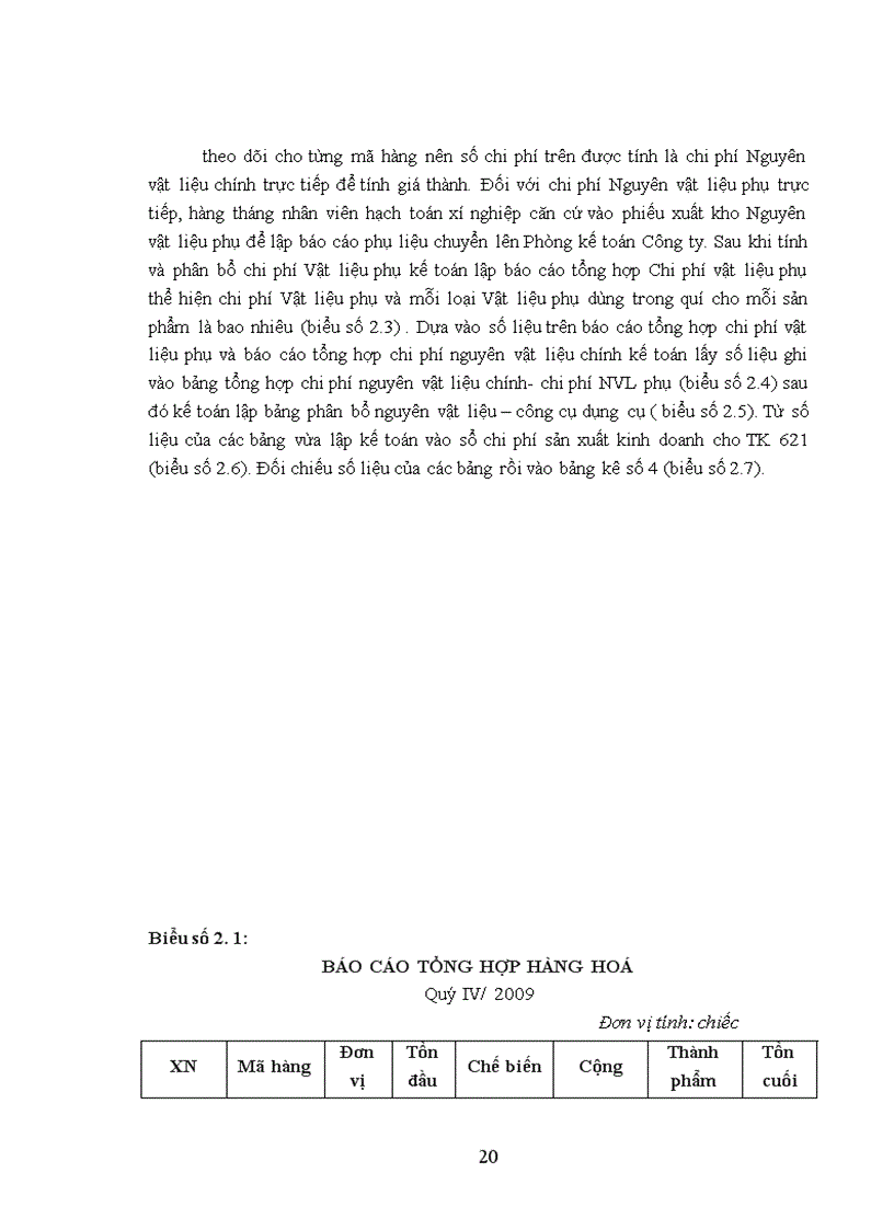 image for page Hạch toán chi phí sản xuất và tính giá thành sản phẩm tại Công ty Cổ phần May Hưng Yên