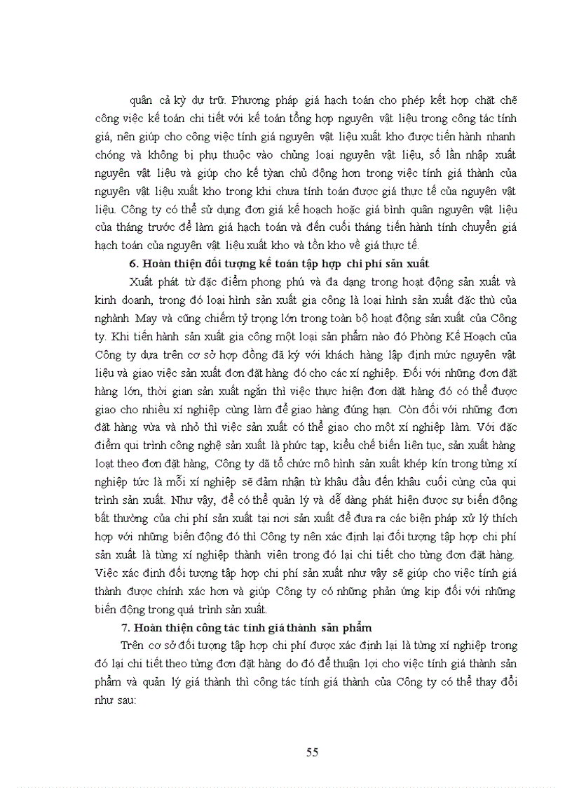 image for page Hạch toán chi phí sản xuất và tính giá thành sản phẩm tại Công ty Cổ phần May Hưng Yên