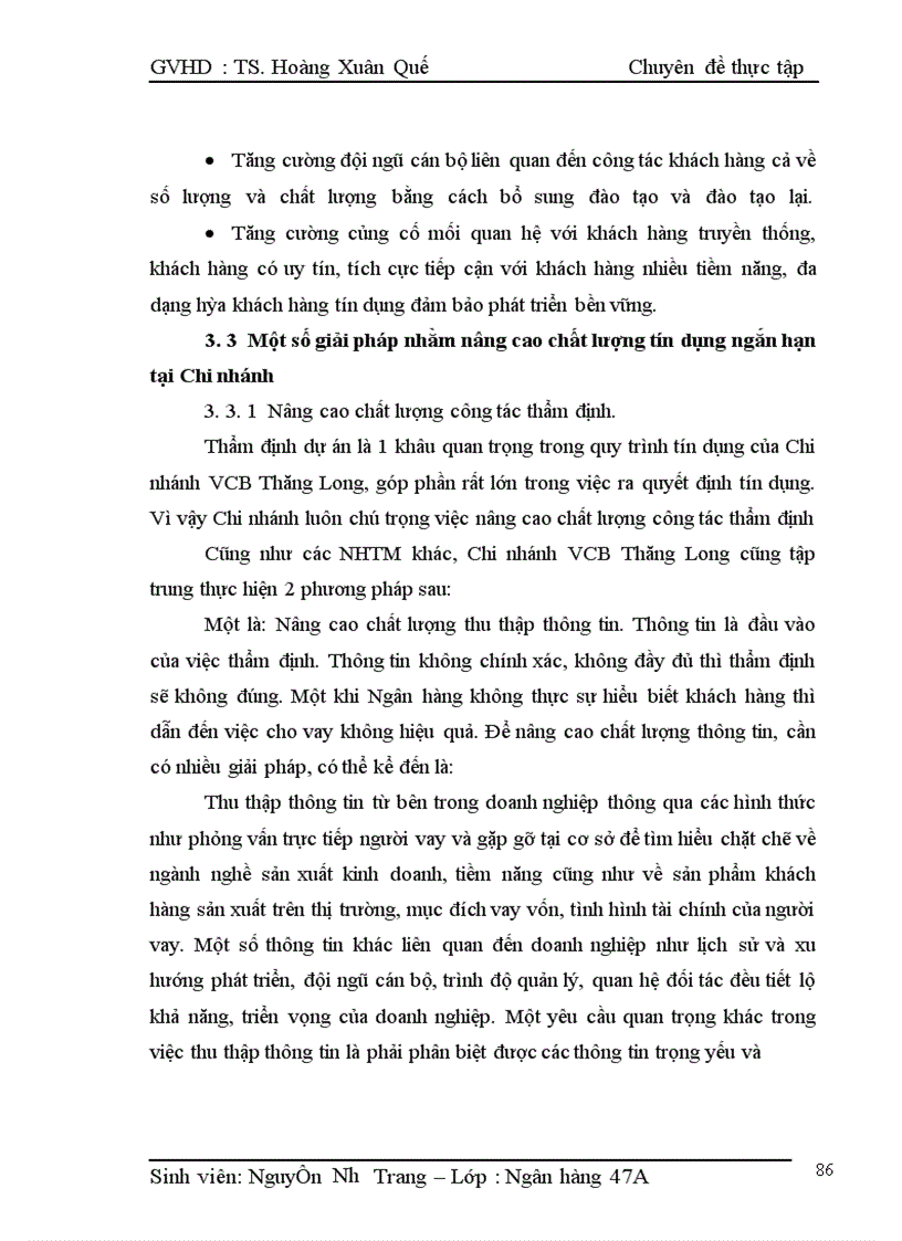image for page Nâng cao chất lượng tín dụng ngắn hạn tại Ngân hàng TMCP Ngoại Thương Việt Nam – Chi nhánh Thăng Long