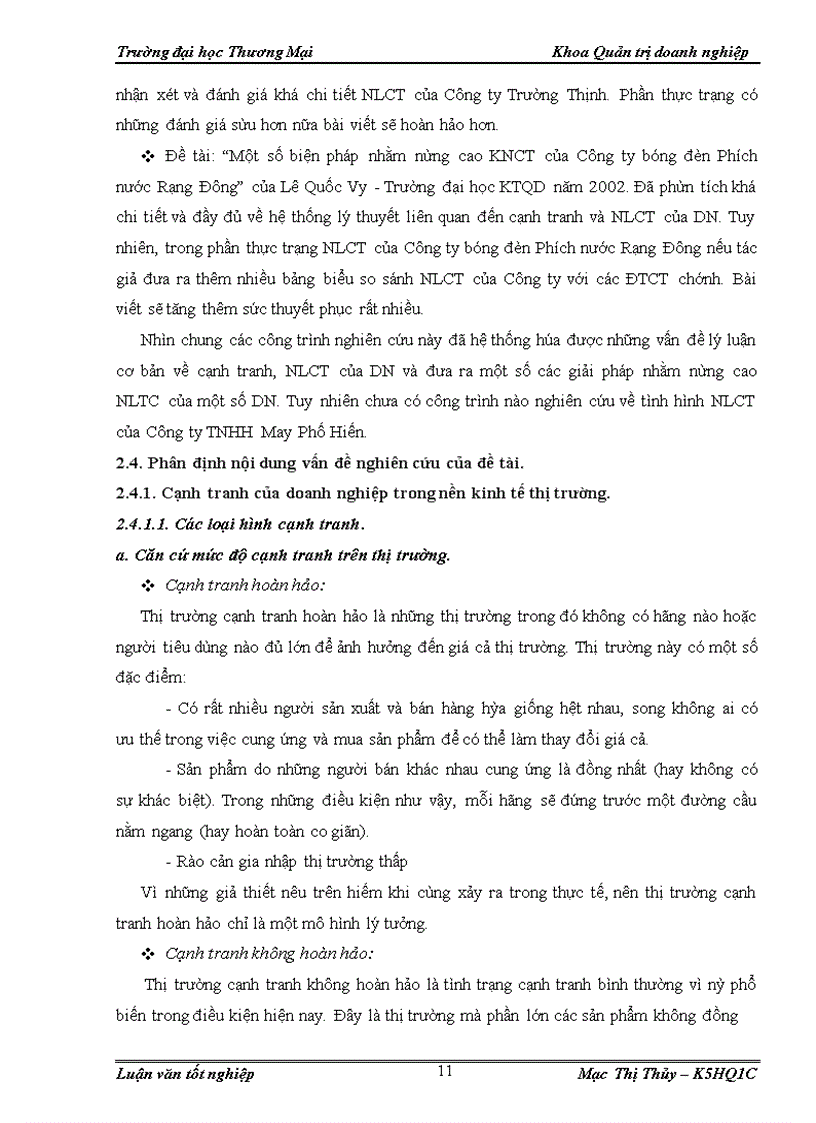 image for page Nâng cao năng lực cạnh tranh của Công ty TNHH May Phố Hiến