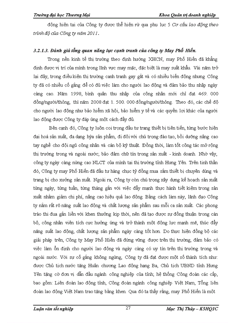 image for page Nâng cao năng lực cạnh tranh của Công ty TNHH May Phố Hiến