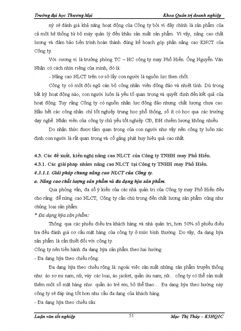 image for page Nâng cao năng lực cạnh tranh của Công ty TNHH May Phố Hiến