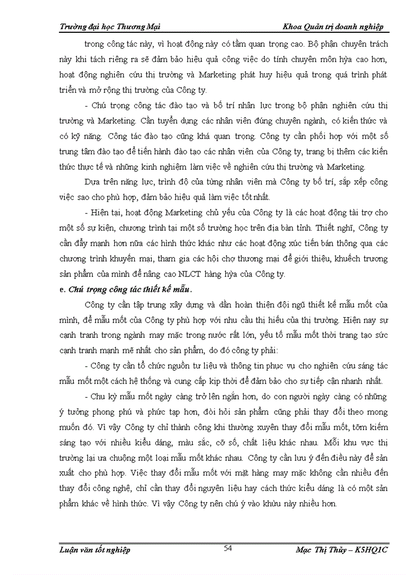 image for page Nâng cao năng lực cạnh tranh của Công ty TNHH May Phố Hiến