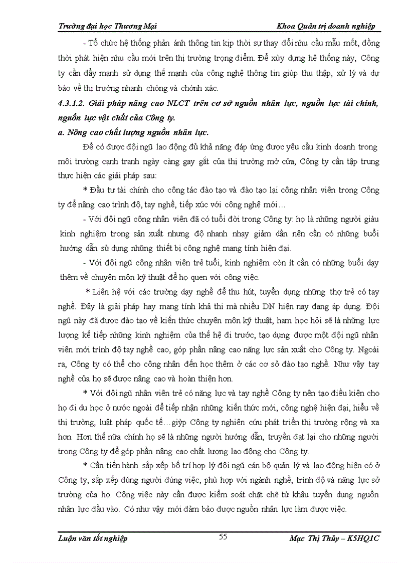 image for page Nâng cao năng lực cạnh tranh của Công ty TNHH May Phố Hiến