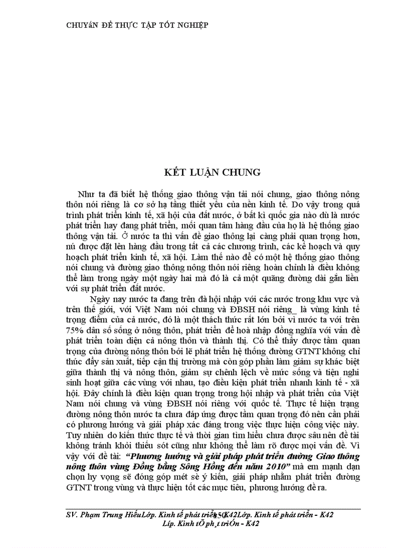 image for page Phương hướng và giải pháp phát triển đường Giao thông nông thôn vùng Đồng bằng Sông Hồng đến năm 2010