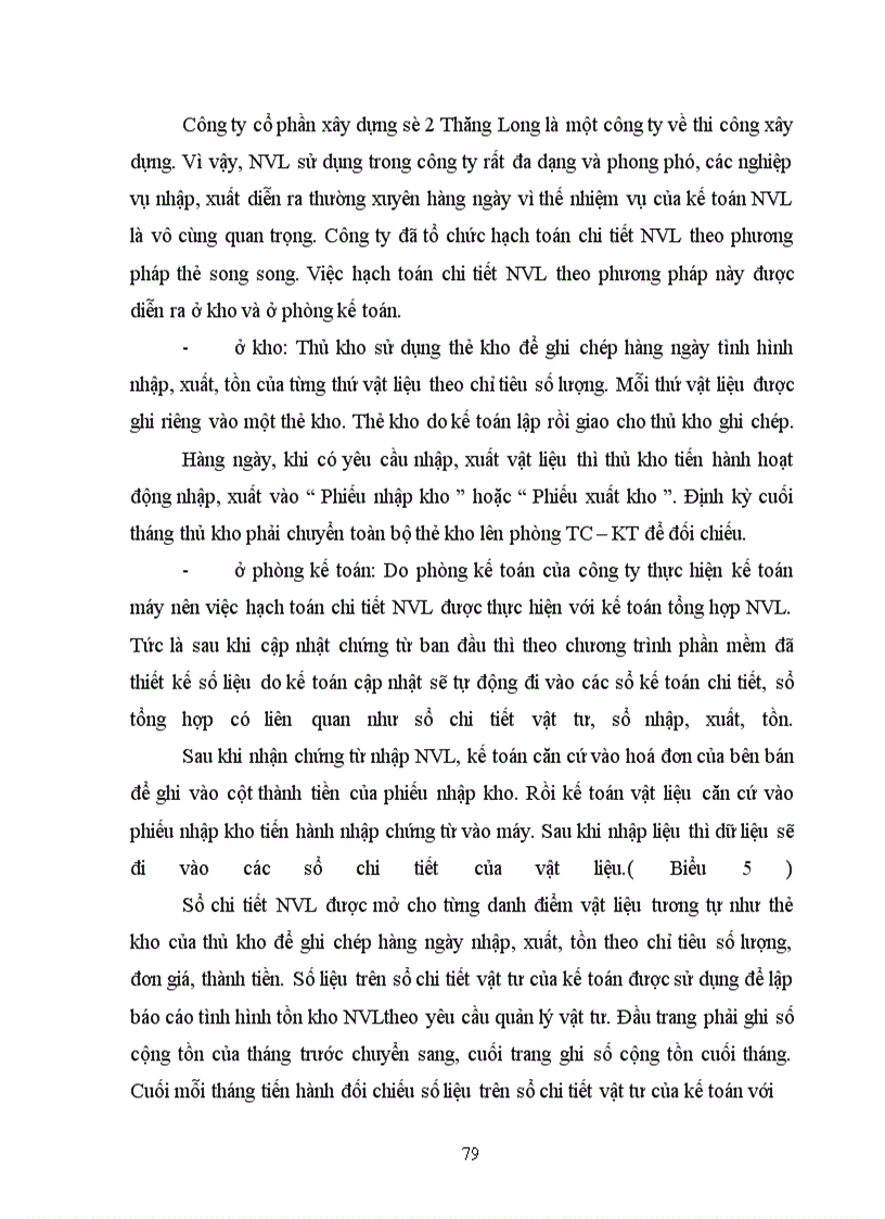 image for page Kế toán vật liệu tại công ty cổ phần xây dựng số 2 Thăng Long