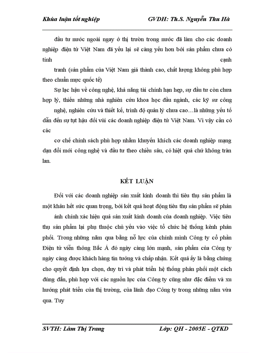 image for page Hệ thống kênh phân phối hiện tại của Công ty Cổ phần điện tử viễn thông Bắc Á