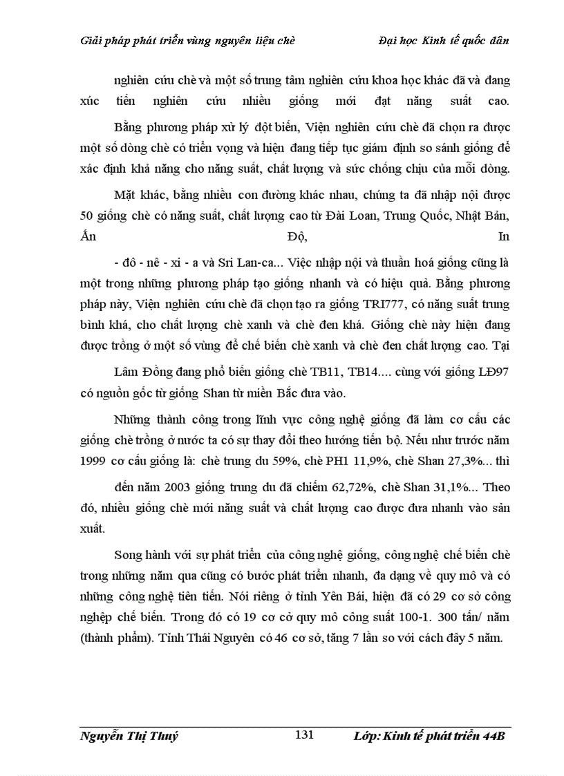 image for page Định hướng và phát triển vùng nguyên liệu chè của Tổng công ty chè Việt Nam đến năm 2010