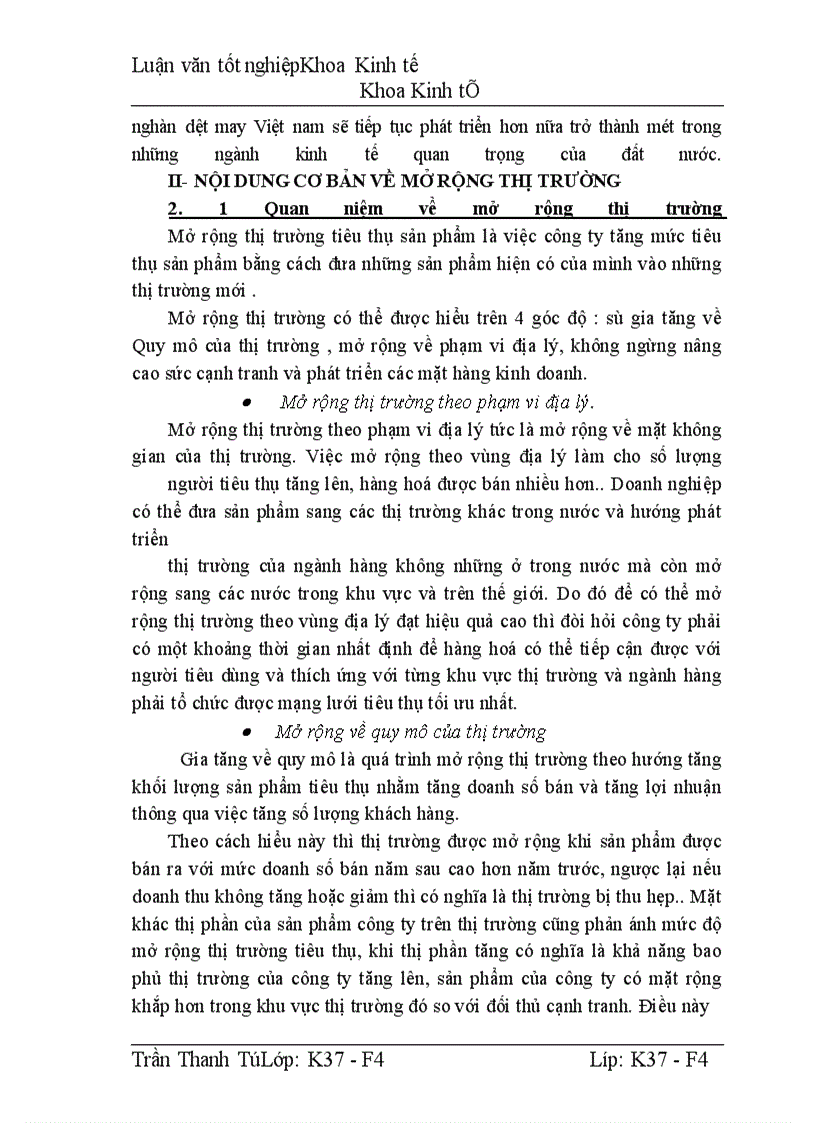 image for page Một số giải pháp để mở rộng thị trường tiêu thụ hàng dệt may trên thị trường nội địa của công ty Cổ Phần Dệt 10/10 trong điều kiện hội nhập