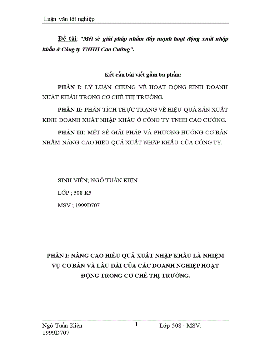 image for page Một số giải pháp nhằm đẩy mạnh hoạt động xuất nhập khẩu ở Công ty TNHH Cao Cường