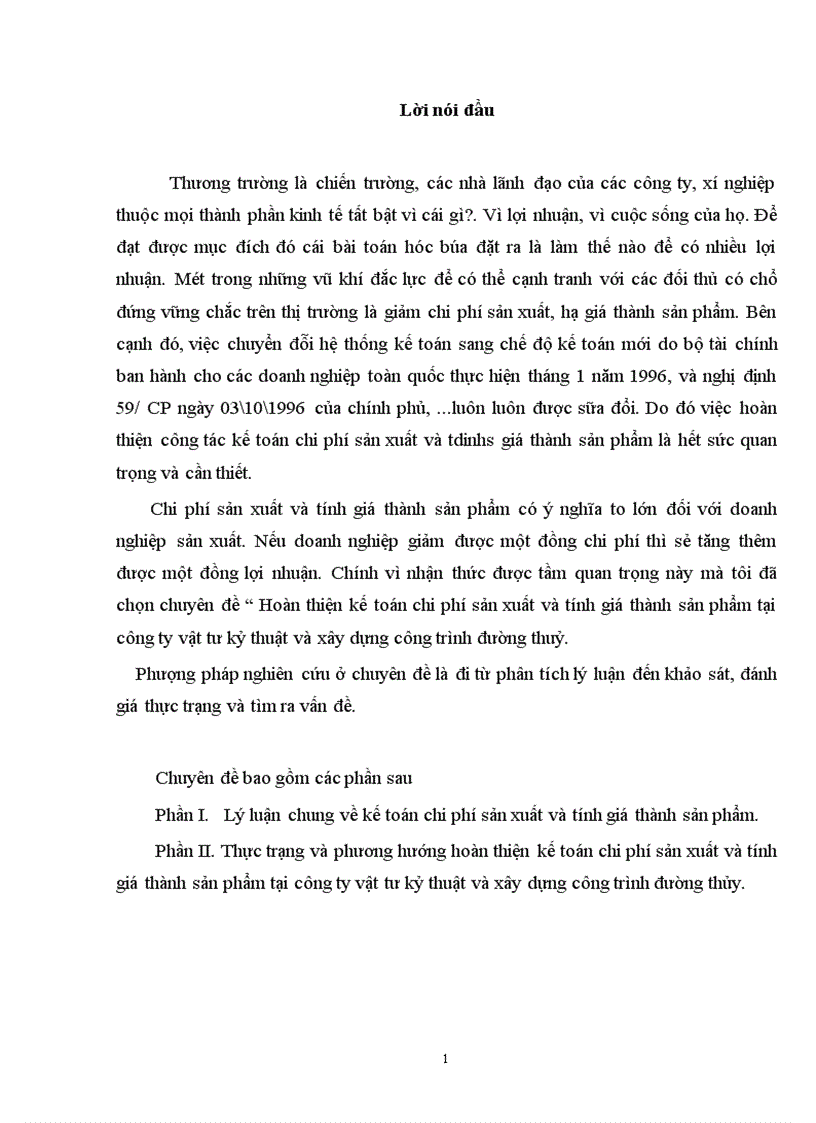 image for page Tổ chức hạch toán Chi phí sản xuất và tính giá thành sản phẩm