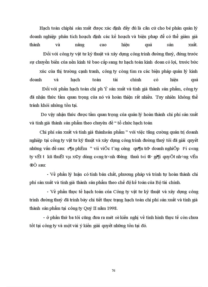 image for page Tổ chức hạch toán Chi phí sản xuất và tính giá thành sản phẩm