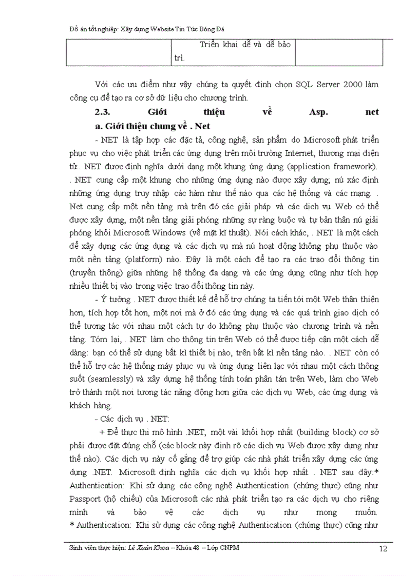 image for page Xây dựng Website Tin Tức Bóng Đá