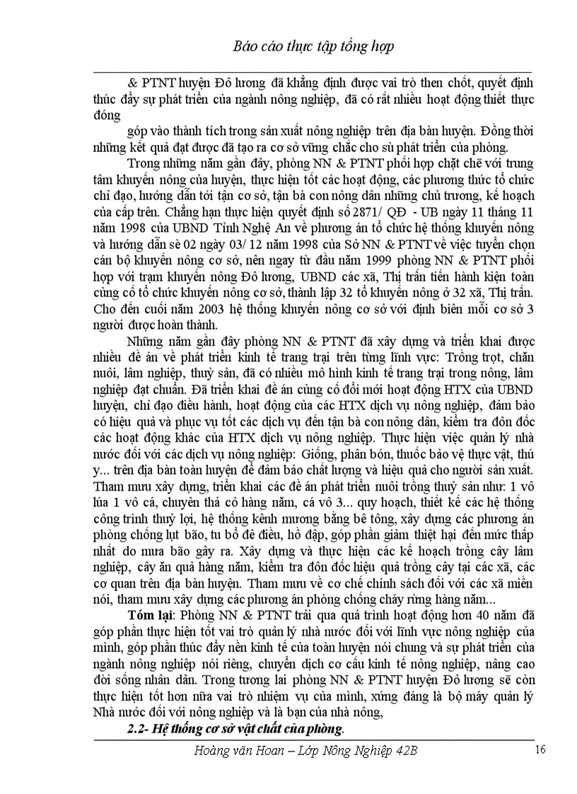 image for page Thực trạng và các giải pháp chủ yếu nhằm nâng cao hiệu quả sử dụng ruộng đất trên địa bàn huyện Đô Lương - Tỉnh Nghệ An