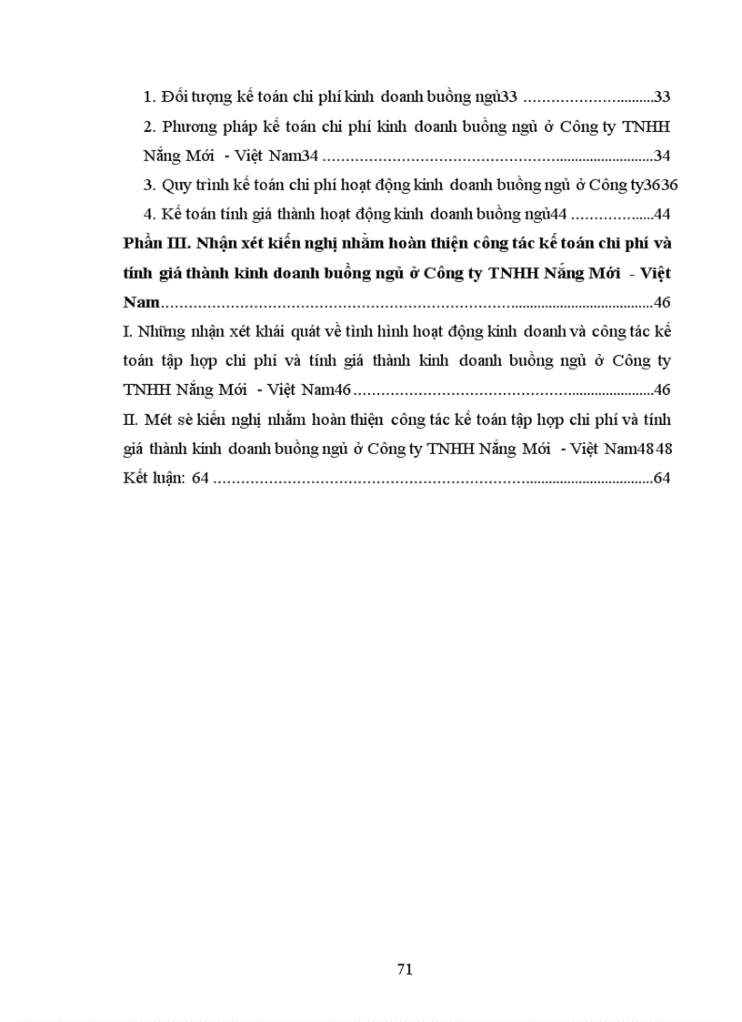 image for page Kế toán chi phí và tính giá thành kinh doanh buồng ngủ ở Công ty TNHH Nắng Mới -Việt Nam