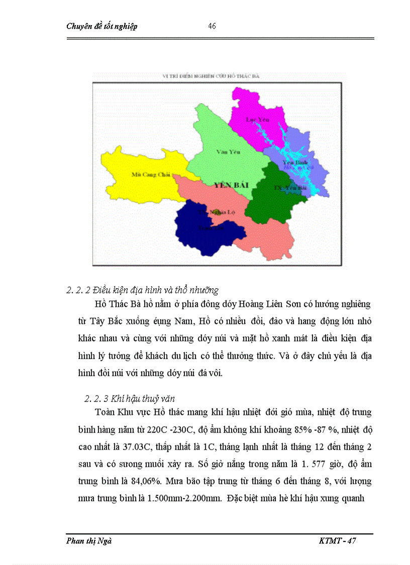 image for page Lượng giá giá trị cảnh quan khu du lịch hồ thác bà bằng phương pháp chi phí du lịch