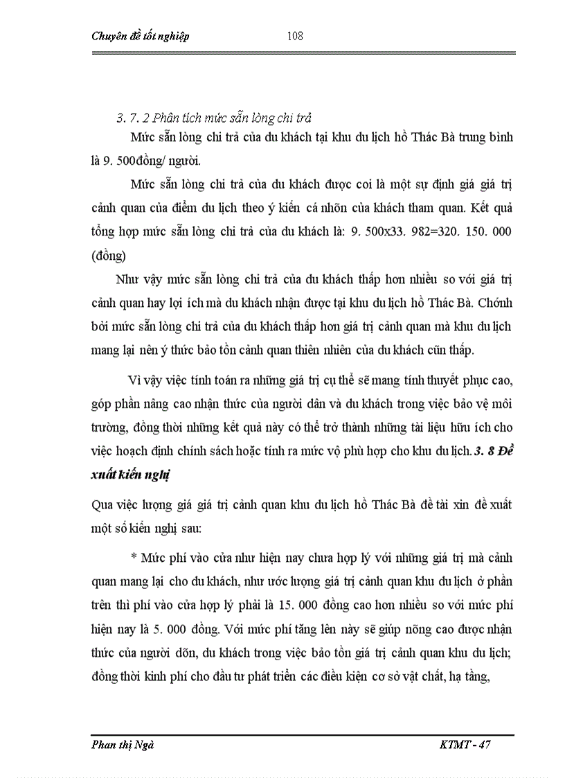 image for page Lượng giá giá trị cảnh quan khu du lịch hồ thác bà bằng phương pháp chi phí du lịch