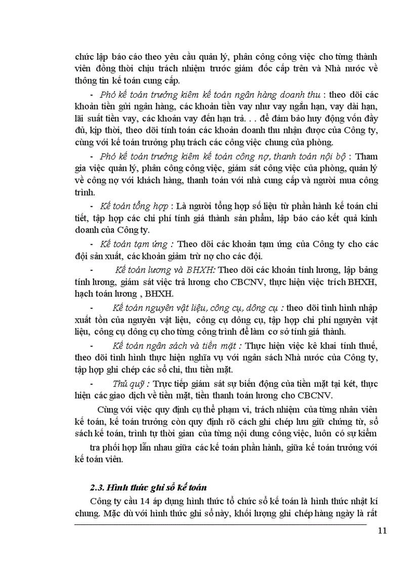 image for page Tổ chức công tác tập hợp chi phí sản xuất và tính giá thành sản phẩm ở công ty cầu 14