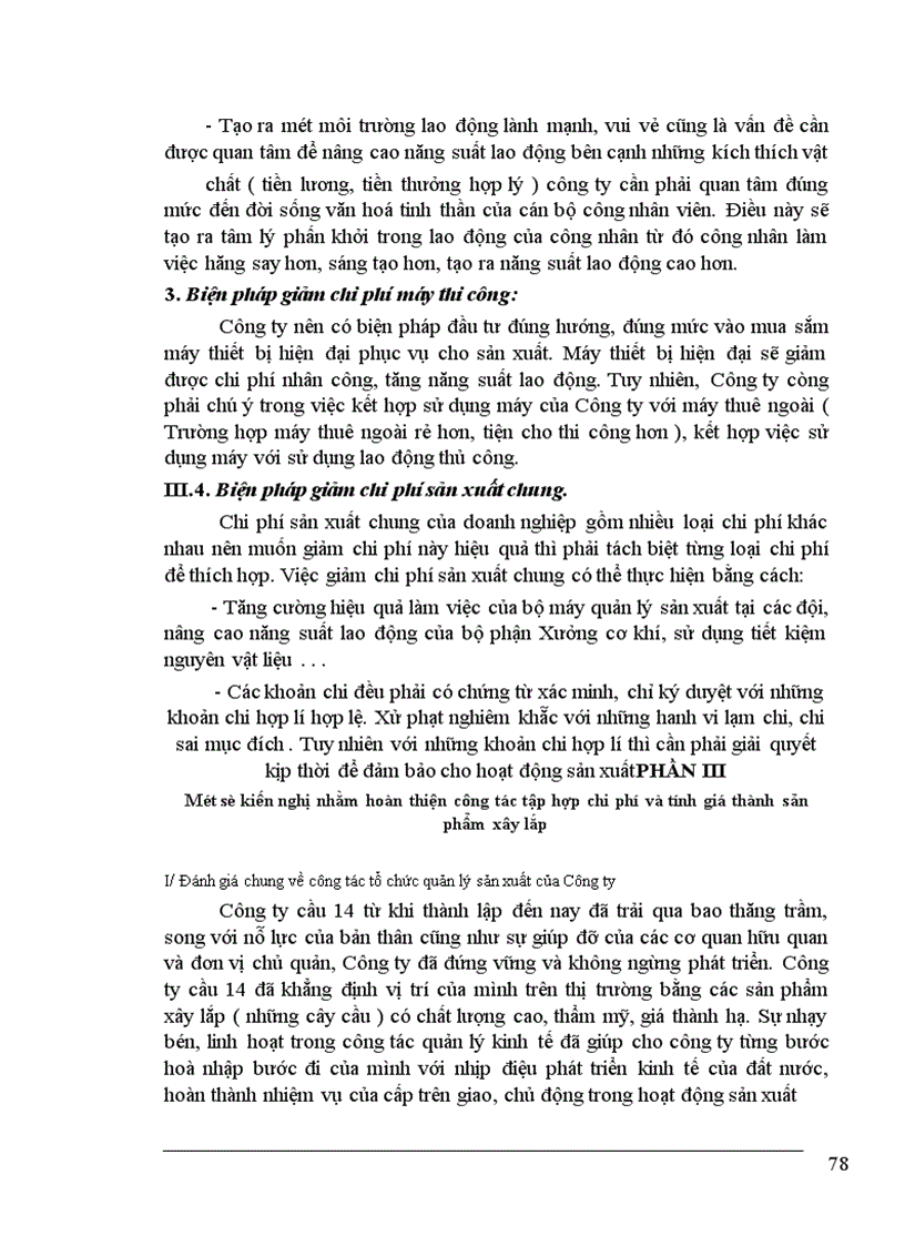 image for page Tổ chức công tác tập hợp chi phí sản xuất và tính giá thành sản phẩm ở công ty cầu 14