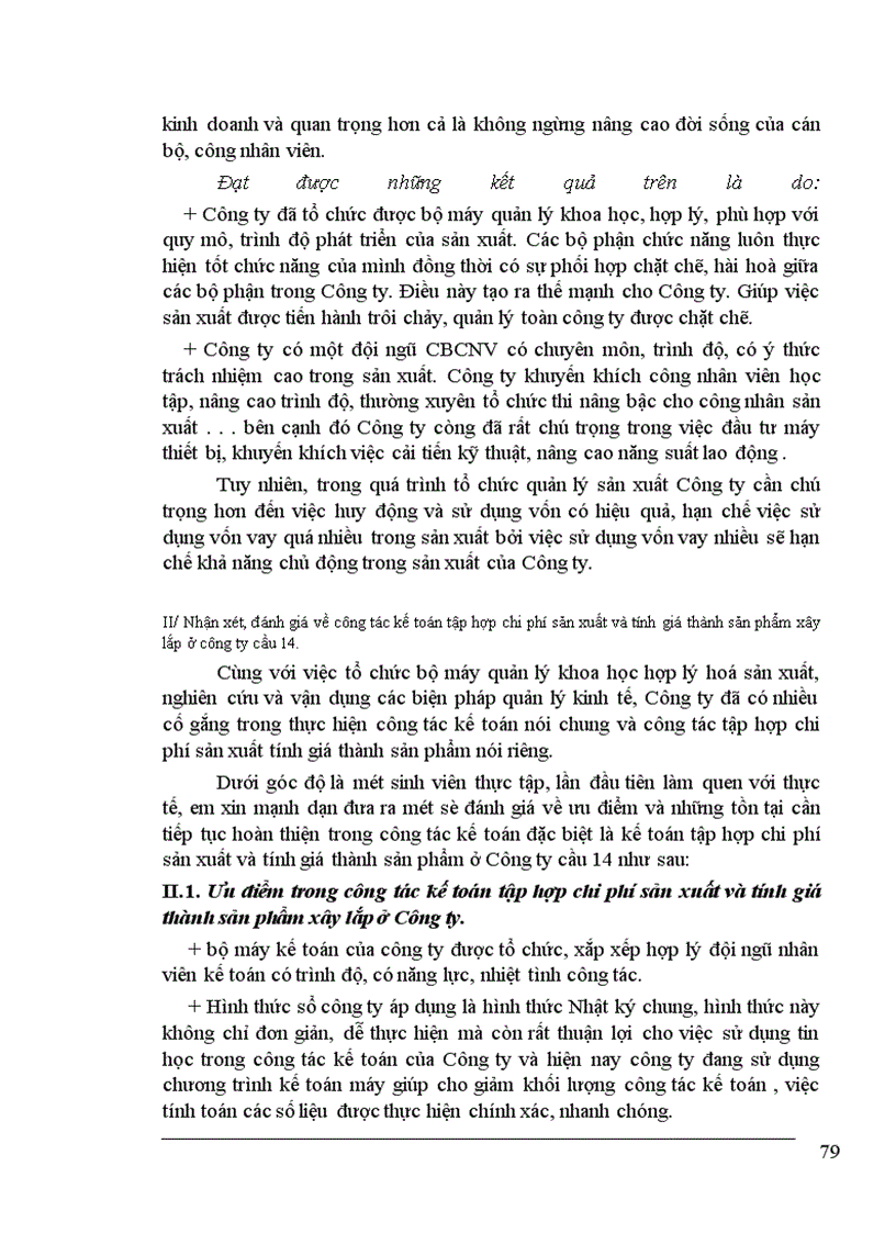 image for page Tổ chức công tác tập hợp chi phí sản xuất và tính giá thành sản phẩm ở công ty cầu 14
