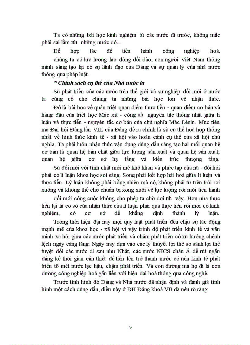 image for page Vận dụng lý luận học thuyết về hình thái kinh tế xã hội vào sự nghiệp công nghiệp hoá, hiện đại hoá ở Việt Nam
