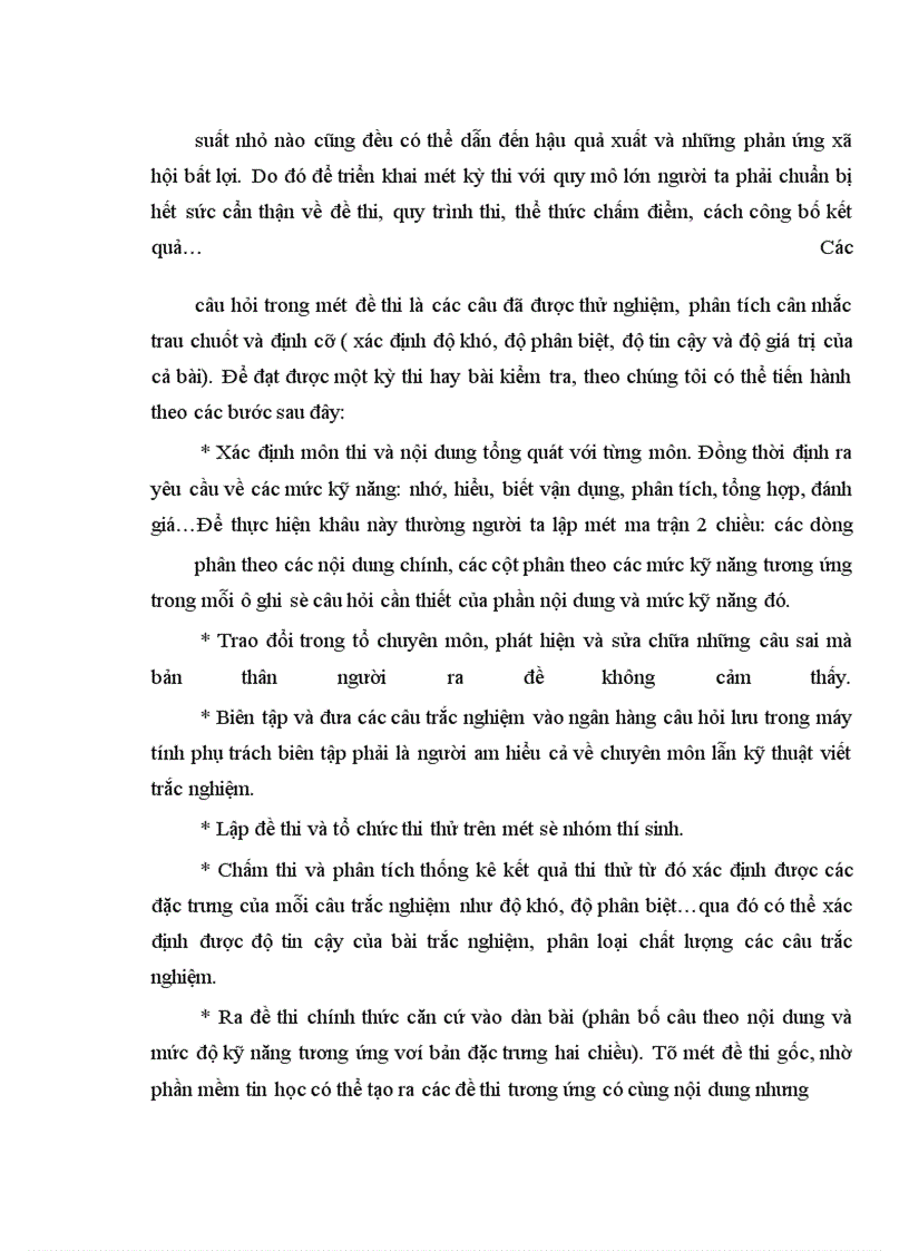 image for page Xây dựng bài kiểm tra bằng trắc nghiệm khách quan