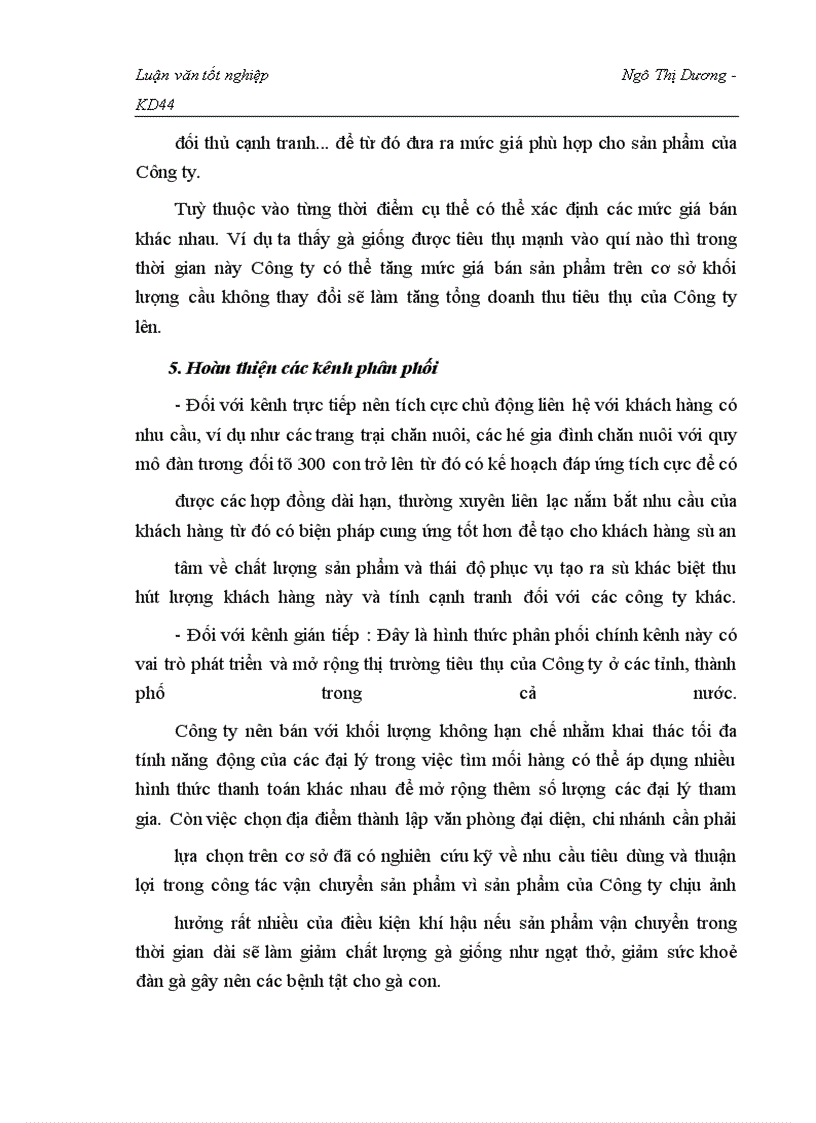 image for page Nghiên cứu tình hình tiêu thụ sản phẩm gà giống thương phẩm tại Công ty giống gia cầm Lương Mỹ- Chương mỹ - Hà Tây