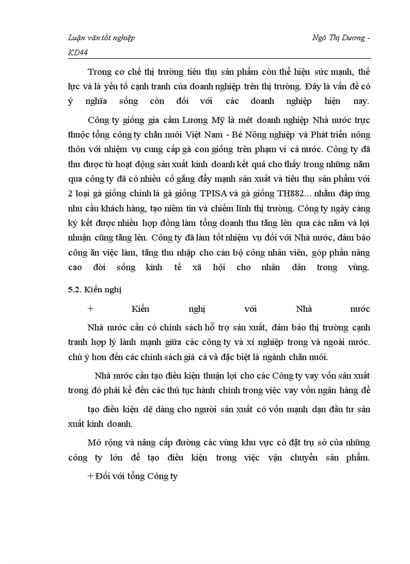 image for page Nghiên cứu tình hình tiêu thụ sản phẩm gà giống thương phẩm tại Công ty giống gia cầm Lương Mỹ- Chương mỹ - Hà Tây