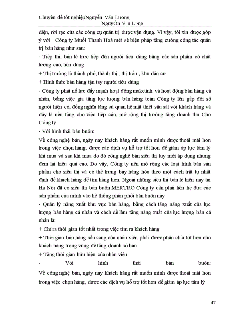 image for page Tăng cường công tác quản trị bán hàng ở Công ty Muối Thanh Hoá