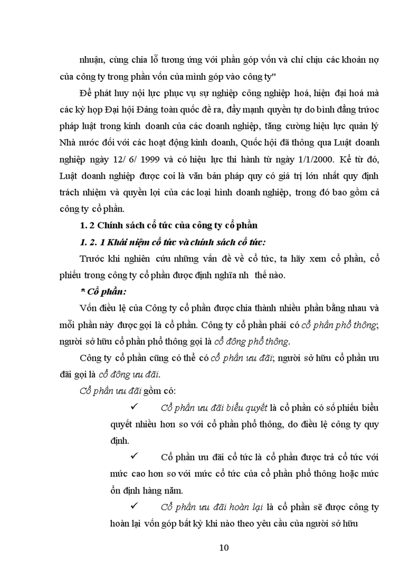 image for page Hoàn thiện chính sách cổ tức tại Công ty cổ phần Hanel xốp nhựa
