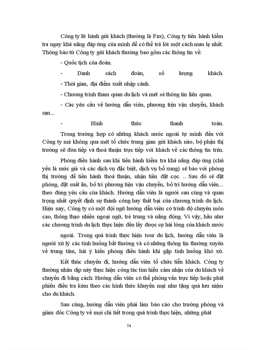 image for page Một số vấn đề về lữ hành du lịch và tình hình kinh doanh lữ hành quốc tế ở Công ty Du lịch Việt nam - Hà nội