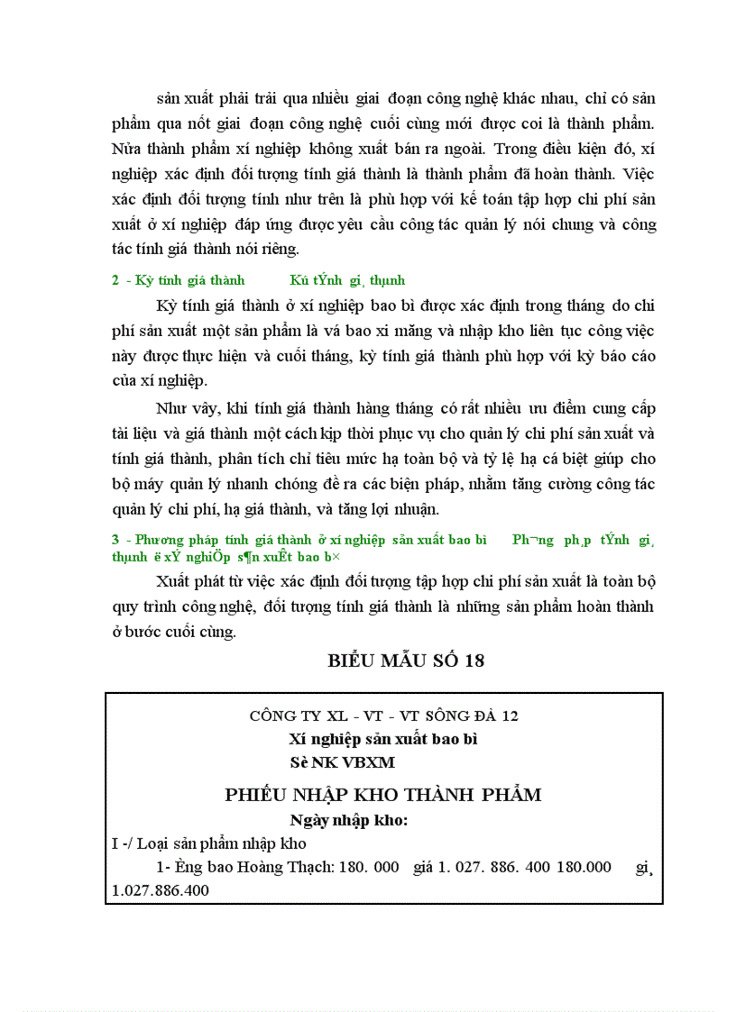 image for page Công tác kế toán chi phí sản xuất và tính giá thành ở xí nghiệp sản xuất bao bì