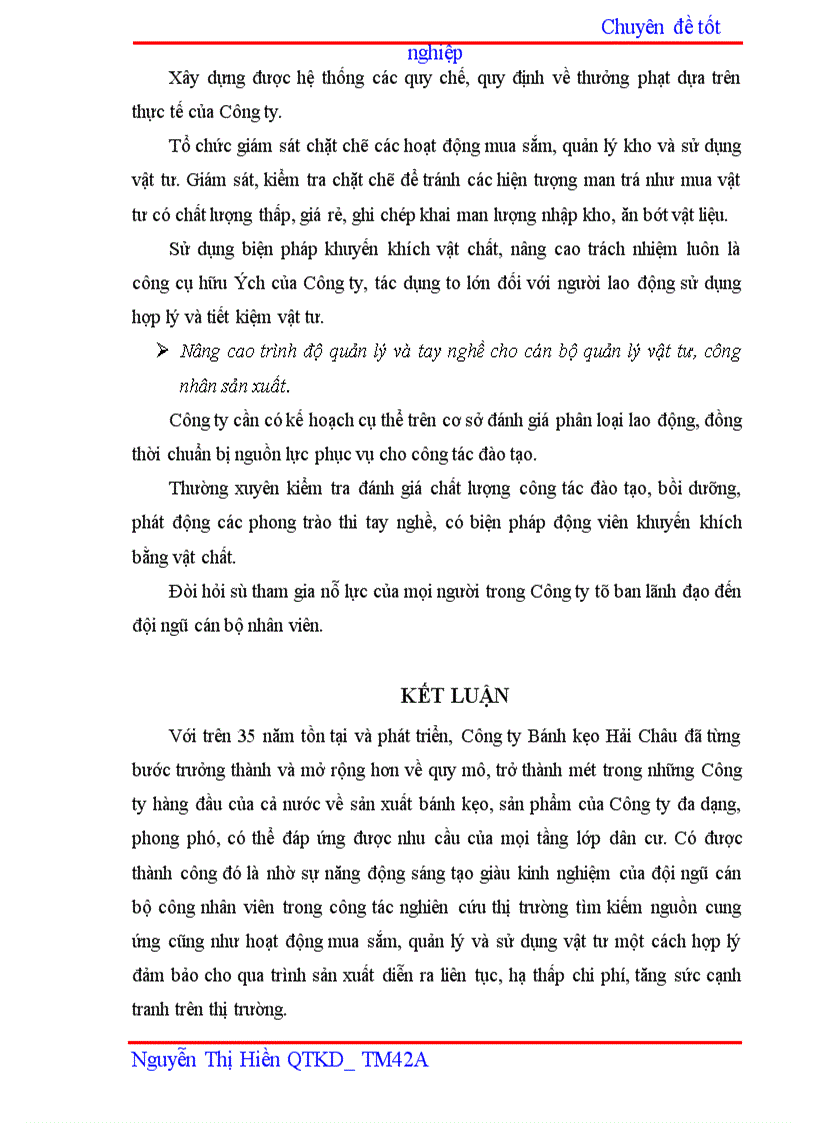 image for page Hoàn thiện hoạt động đảm bảo vật tư cho sản xuất của Công ty bánh kẹo Hải Châu