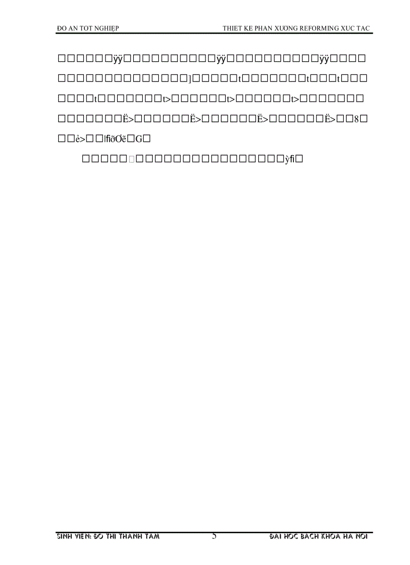 image for page Thiết kế phân xưởng reforming xúc tác