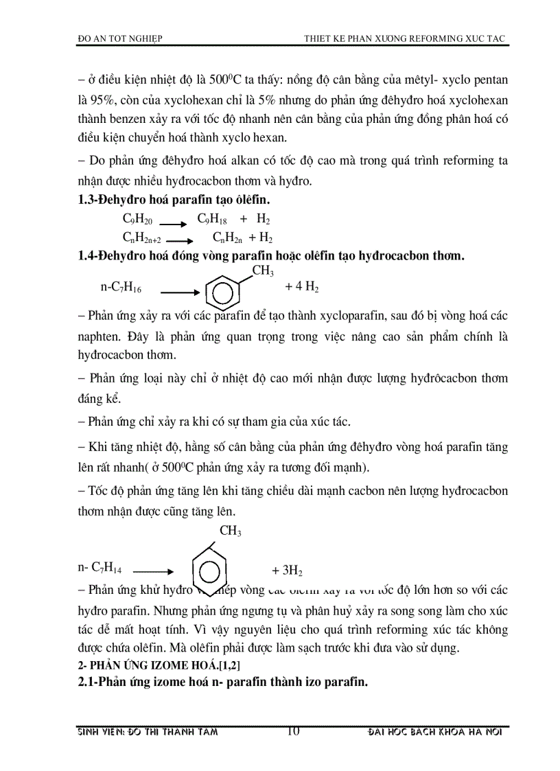 image for page Thiết kế phân xưởng reforming xúc tác
