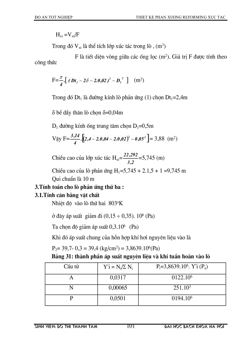 image for page Thiết kế phân xưởng reforming xúc tác