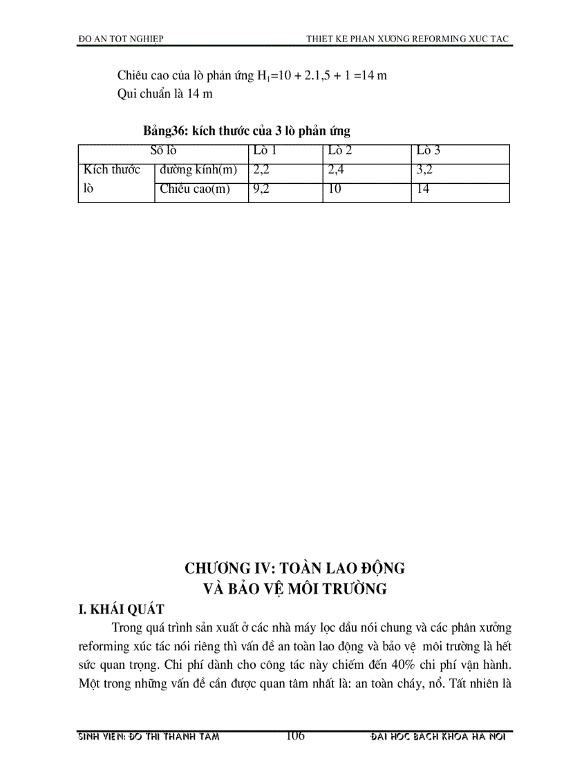 image for page Thiết kế phân xưởng reforming xúc tác
