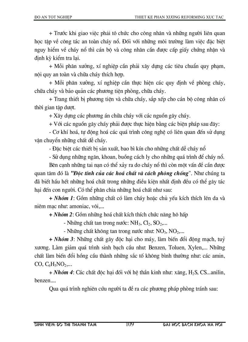 image for page Thiết kế phân xưởng reforming xúc tác